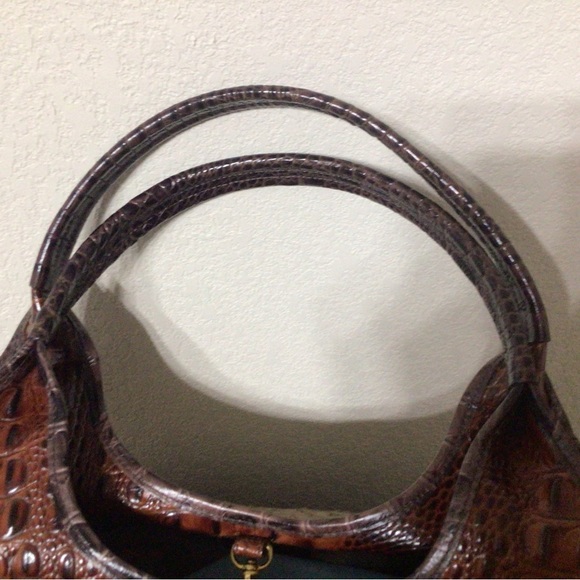 Tri-Color Leather Brahmin Tote - Picture 3 of 11